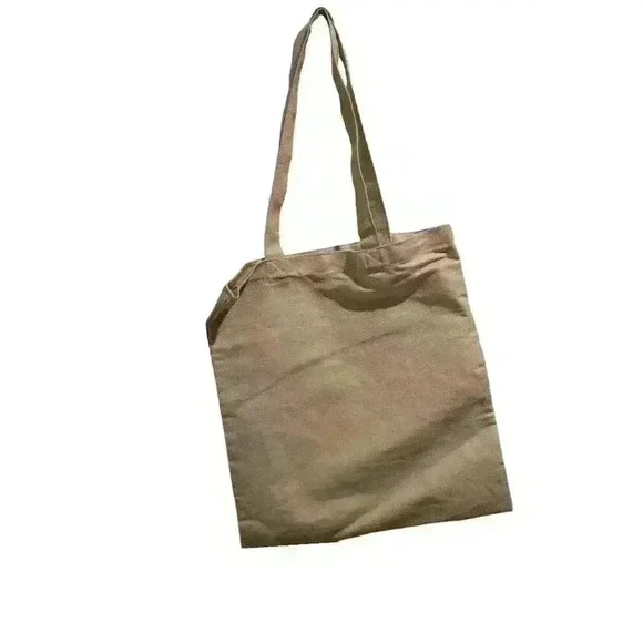 Vintage inspired  recyled canvas tote bag - Picture 3 of 3